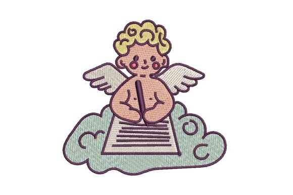 Cupid Writing Letter: Valentine Embroidery Review