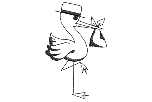 Cute Stork Embroidery Design: A Business Review