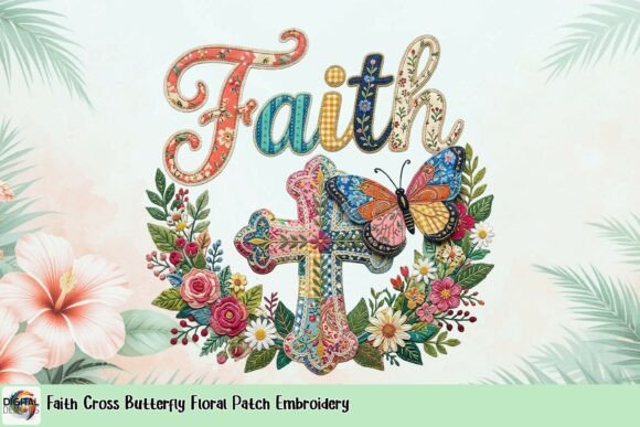 Faith Cross Butterfly Floral Patch Review