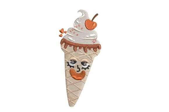 Kawaii Ice Cream Cone Embroidery: A Designer Review