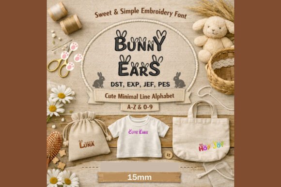 Minimal Line Bunny Ears Font Review
